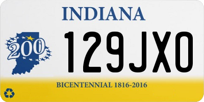 IN license plate 129JXO