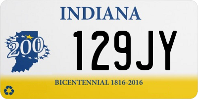 IN license plate 129JY