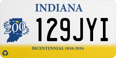 IN license plate 129JYI
