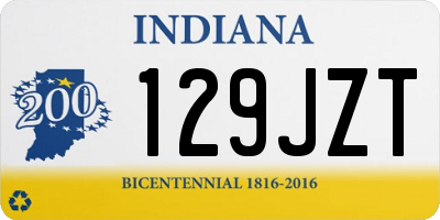 IN license plate 129JZT
