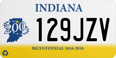 IN license plate 129JZV
