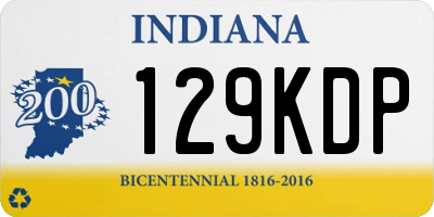 IN license plate 129KDP