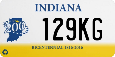 IN license plate 129KG