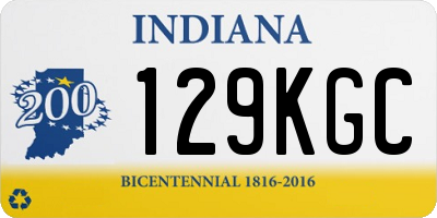 IN license plate 129KGC