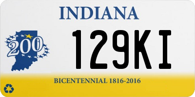 IN license plate 129KI