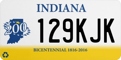 IN license plate 129KJK
