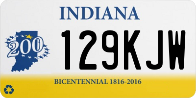 IN license plate 129KJW