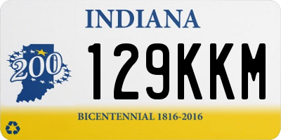 IN license plate 129KKM