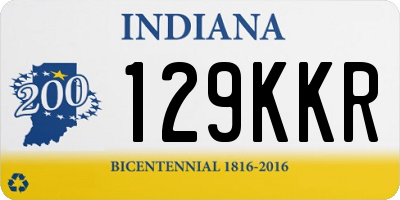 IN license plate 129KKR