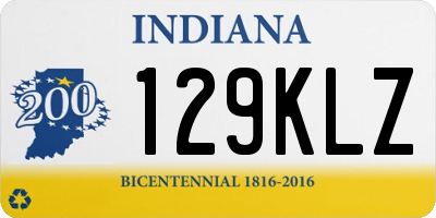 IN license plate 129KLZ