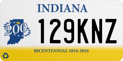 IN license plate 129KNZ