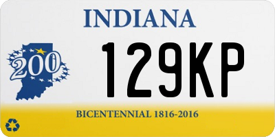 IN license plate 129KP