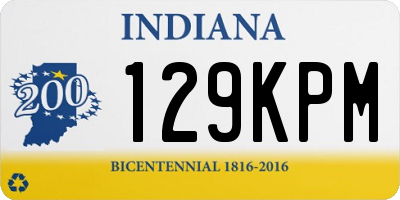IN license plate 129KPM