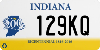 IN license plate 129KQ