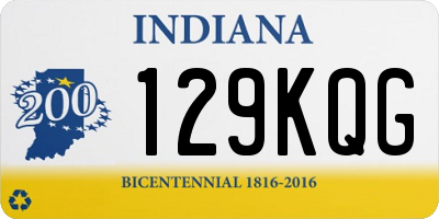 IN license plate 129KQG