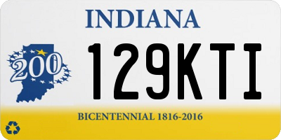 IN license plate 129KTI