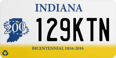 IN license plate 129KTN