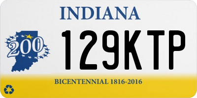 IN license plate 129KTP
