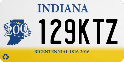 IN license plate 129KTZ
