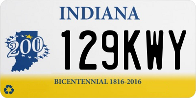 IN license plate 129KWY