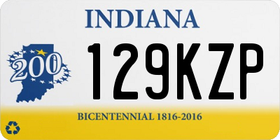 IN license plate 129KZP