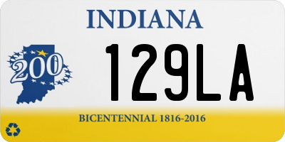 IN license plate 129LA