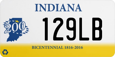 IN license plate 129LB