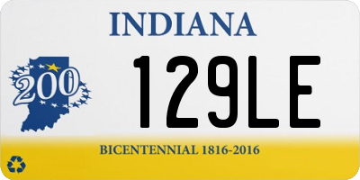 IN license plate 129LE