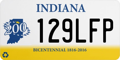 IN license plate 129LFP