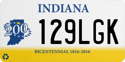 IN license plate 129LGK