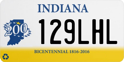 IN license plate 129LHL
