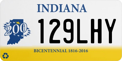 IN license plate 129LHY