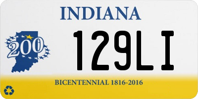 IN license plate 129LI