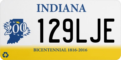 IN license plate 129LJE