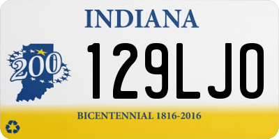 IN license plate 129LJO