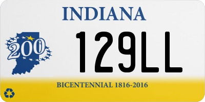 IN license plate 129LL