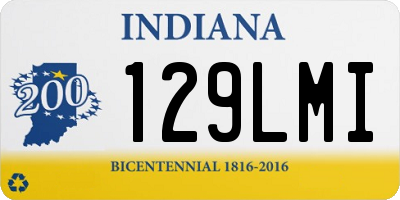 IN license plate 129LMI