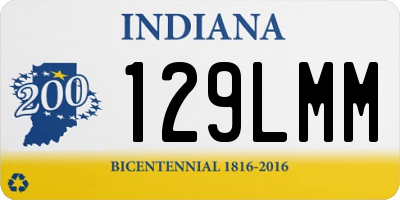 IN license plate 129LMM