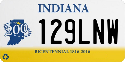 IN license plate 129LNW