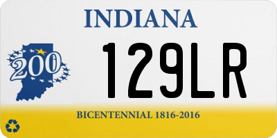 IN license plate 129LR