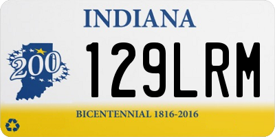 IN license plate 129LRM