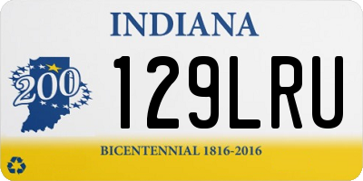IN license plate 129LRU