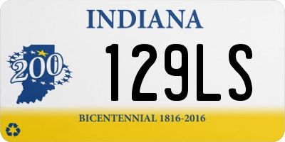 IN license plate 129LS
