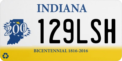 IN license plate 129LSH