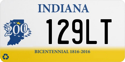 IN license plate 129LT