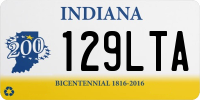 IN license plate 129LTA