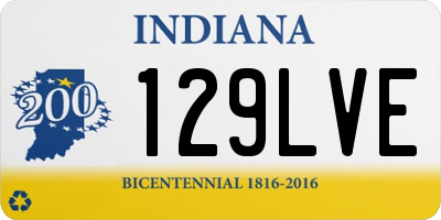 IN license plate 129LVE