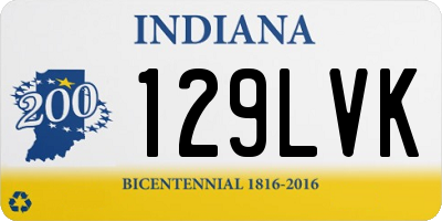 IN license plate 129LVK