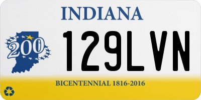 IN license plate 129LVN