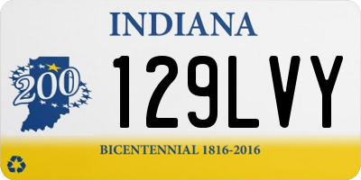 IN license plate 129LVY